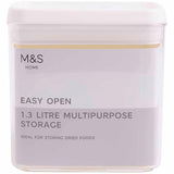 M&S 1.3L Food Storage, White Mix