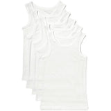 MS Pure Cotton Vests 7-8 Years White