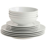 M&S Collection 12 Piece Maxim Dinner Set, White