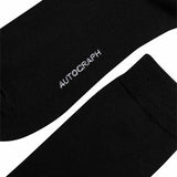 M&S Mens Autograph 3pk Merino Wool Blend Socks, 9-12, Black