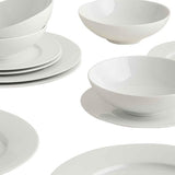 M&S Collection 12 Piece Maxim Dinner Set, White