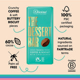 Divine Dessert Bar Milk Chocolate Tiramisu with Coffee and Biscuit