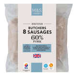 MS Butchers 8 Pork Sausages
