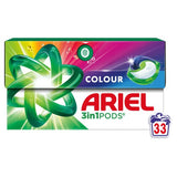 Ariel 3in1 Colour Pods Washing Capsules 33 Washes