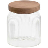 MS Medium Ribbed Glass Storage Jar