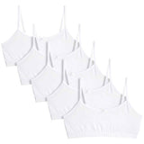 MS Collection Cotton Rich Crop Tops 9-10 Years 5 Pack White