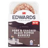 Edwards Pork & Cracked Black Pepper Burgers