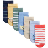 MS Boys Cotton Rich Animal Socks 6-12 Months 7 Pack