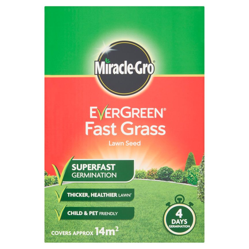 Miracle-Gro Evergreen Fast Grass Lawn Seed 420g