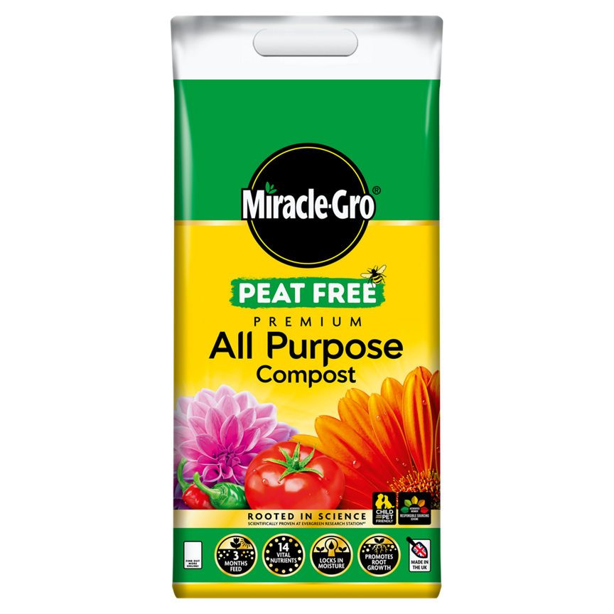 Miracle-Gro Premium All Purpose Compost 10L GOODS ASDA   