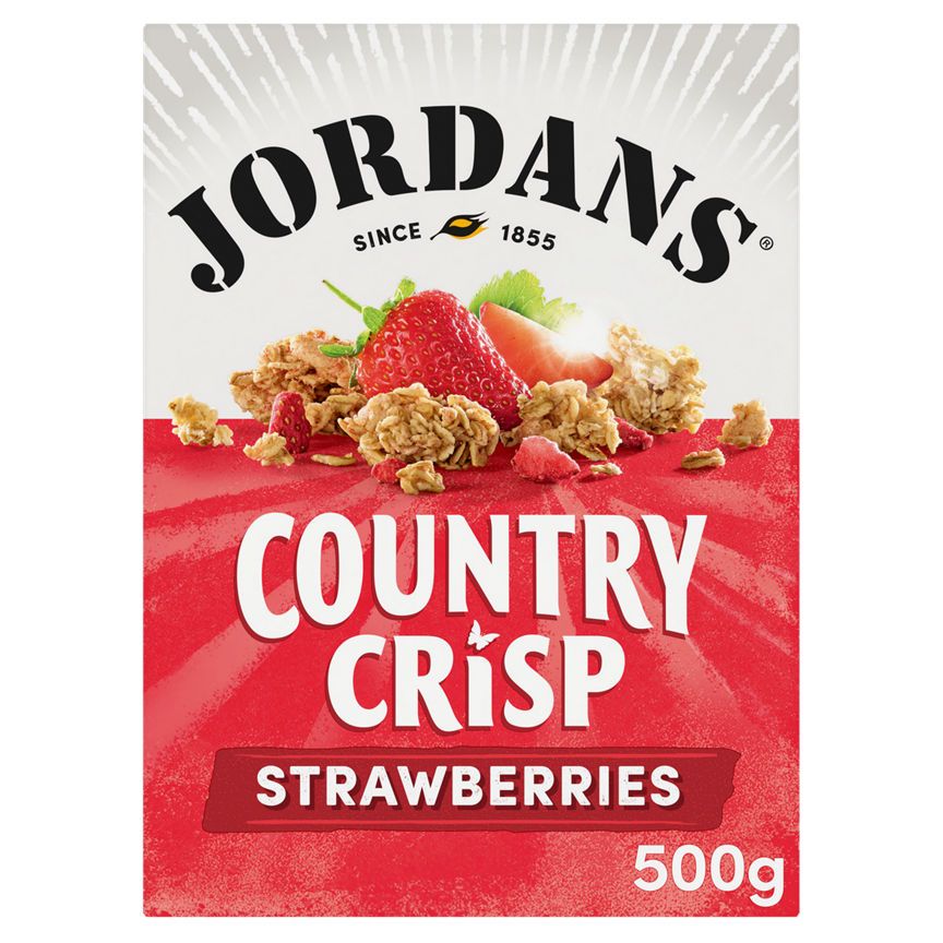 Jordans Country Crisp Breakfast Cereal with Sun-Ripe Strawberries 500g