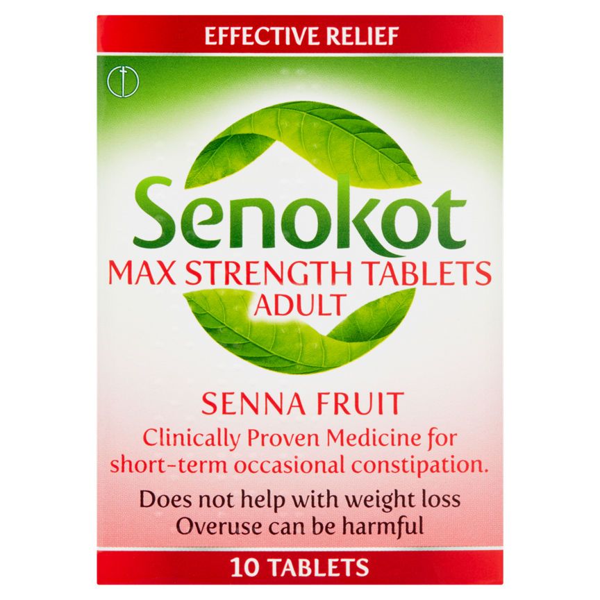 Senokot Max Strength Tablets Adults for Constipation x10