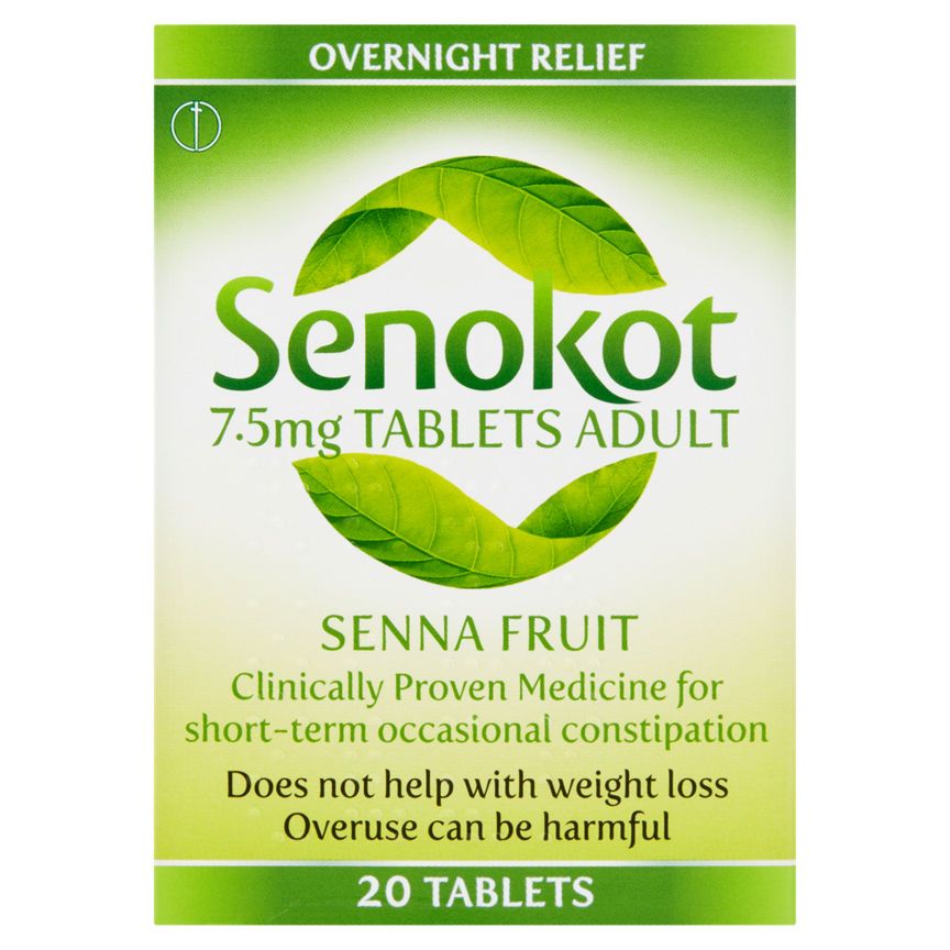 Senokot Tablets 12 years+ for Constipation Relief x20 GOODS ASDA   