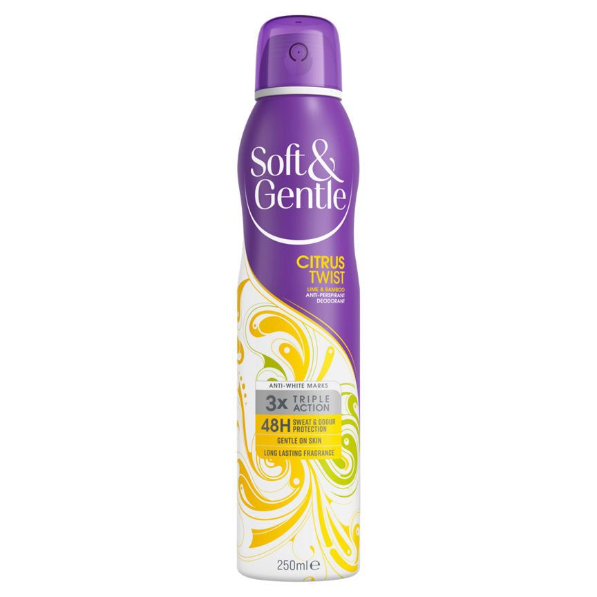 Soft & Gentle Citrus Twist Lime & Bamboo Anti-Perspirant Deodorant GOODS ASDA   