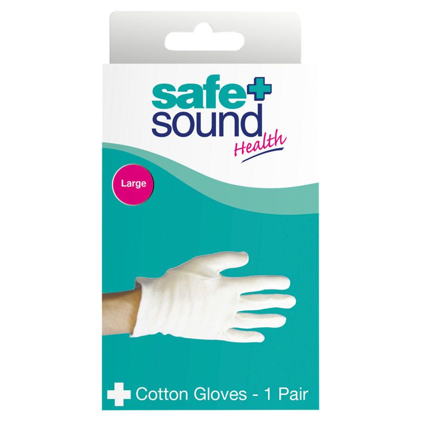 Safe + Sound Health Large Cotton Gloves GOODS ASDA   