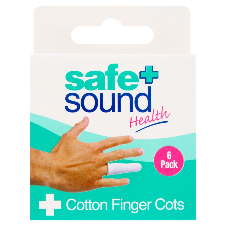 Safe + Sound Health 6 Cotton Finger Cots