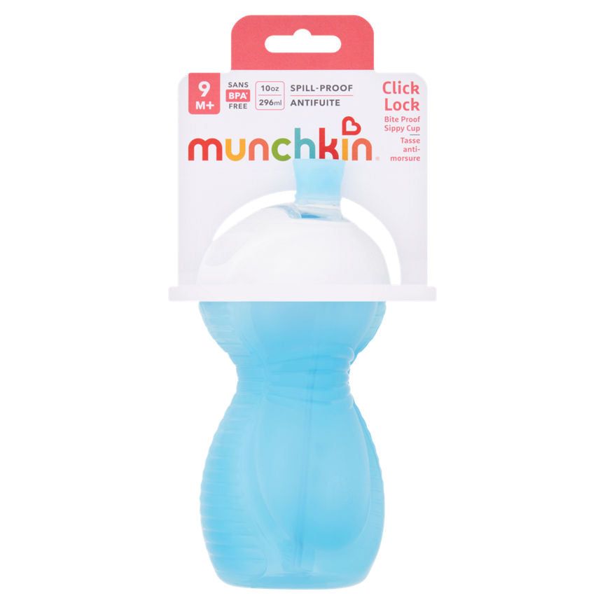 Munchkin Reinforced Chew Proof Colour Band Sippy 296ml 9m+ GOODS ASDA   