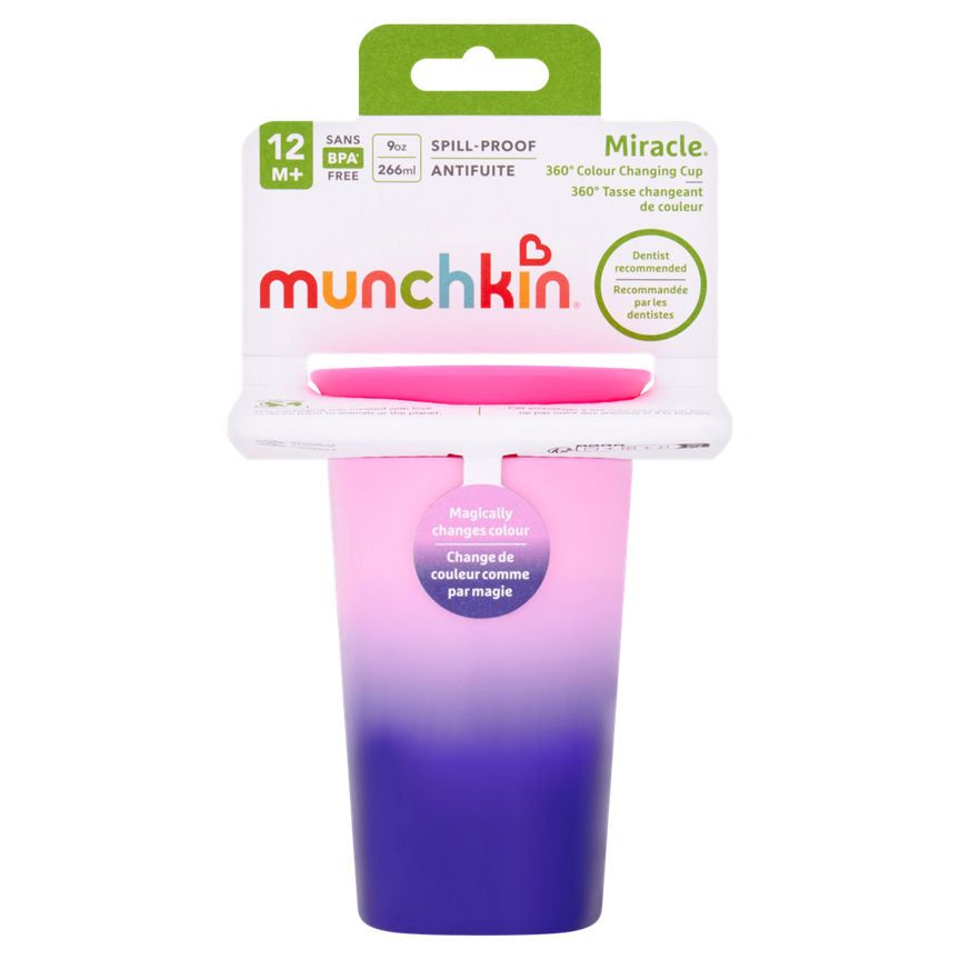 Munchkin Miracle 360° Colour Changing Cup 12m+ GOODS ASDA   