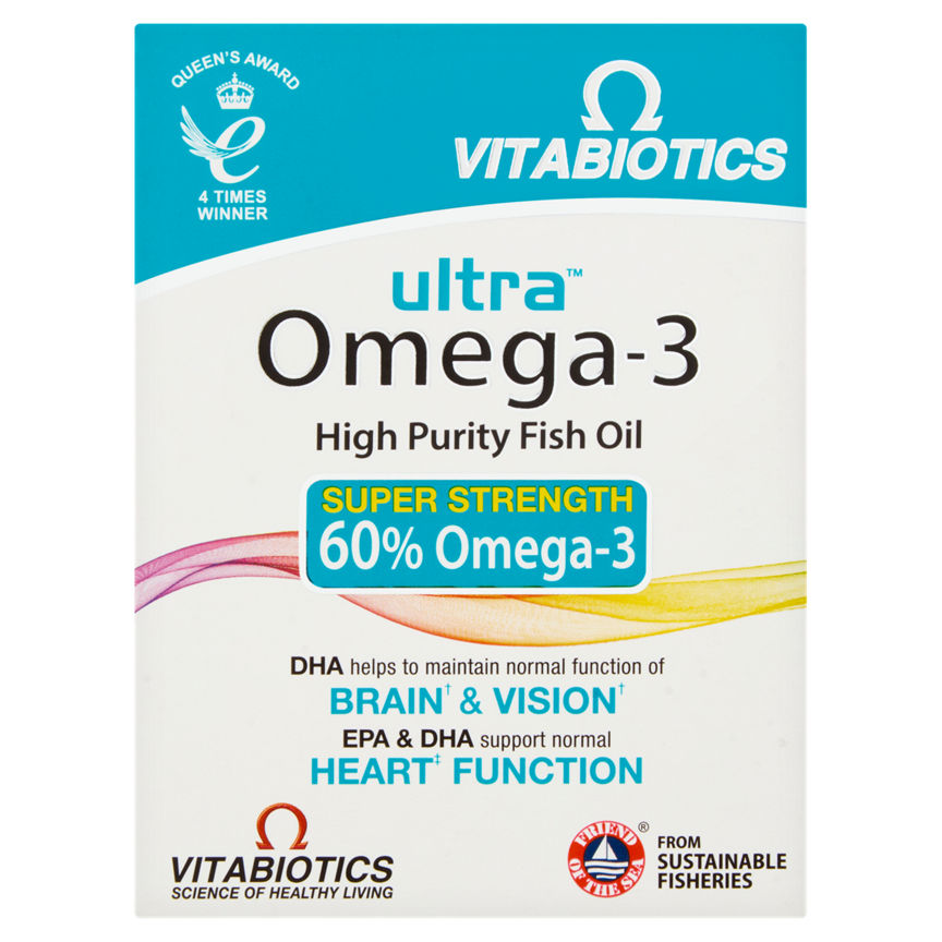 Vitabiotics Ultra Omega-3 Fish Oil Capsules