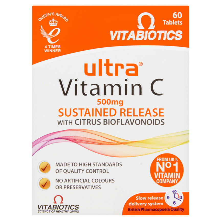 Vitabiotics Ultra Vitamin C 500mg Sustained Release with Citrus B