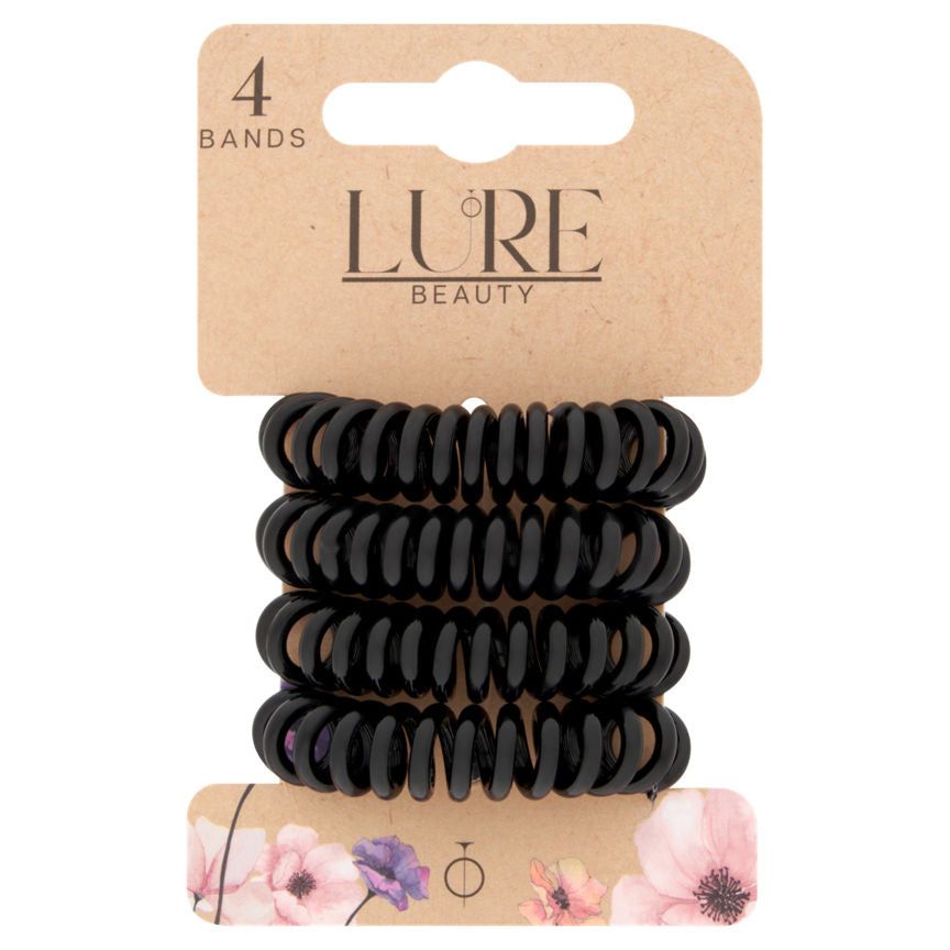 Lure Beauty 4 Bands Hair Hoops Black