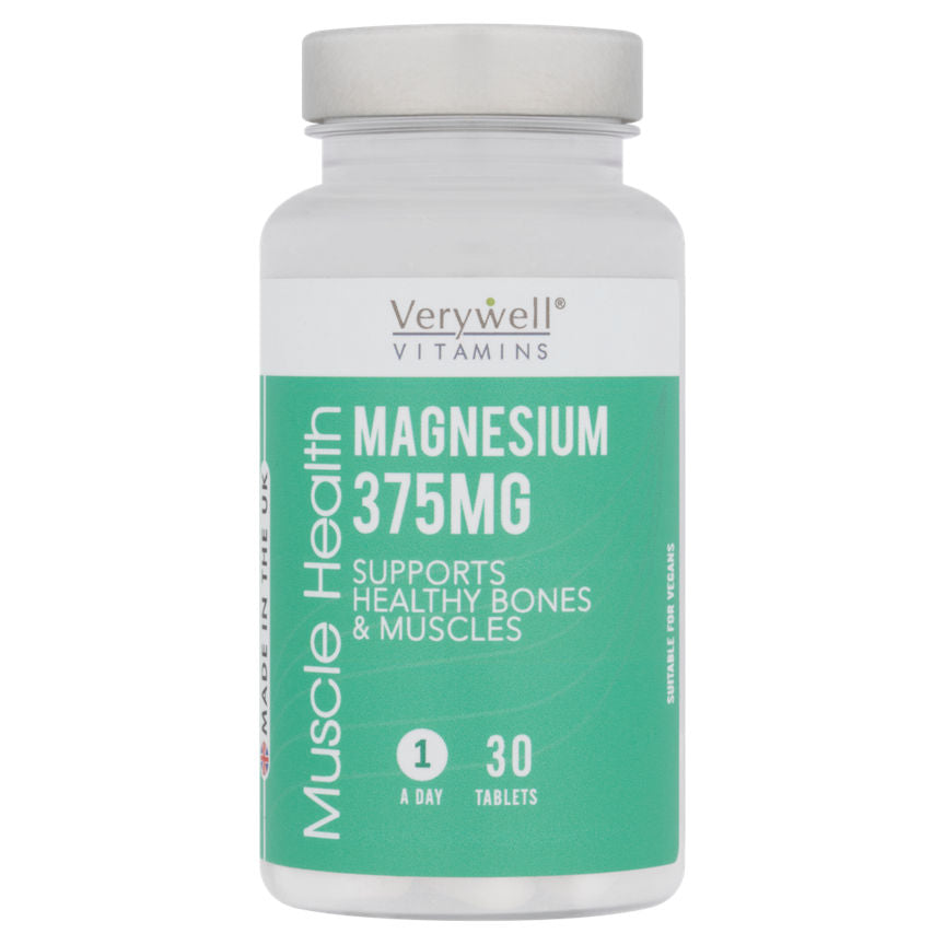 Verywell Vitamins Muscle Health Magnesium 375mg 30 Tablets