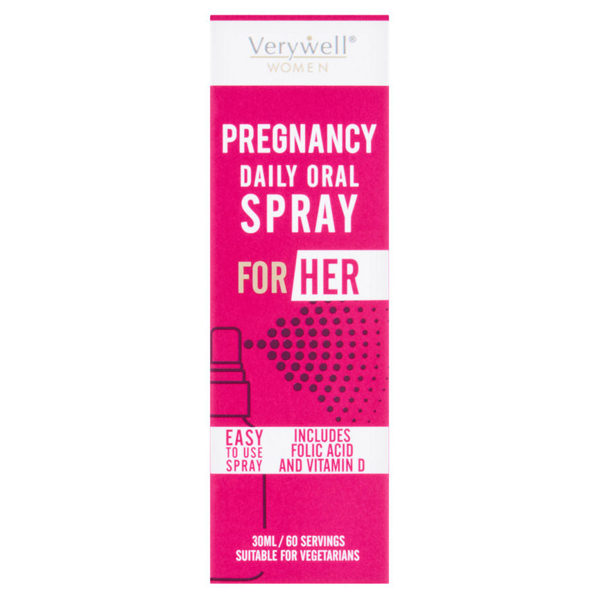 Verywell Women Pregnancy Daily Oral Spray for Her 30ml GOODS ASDA   