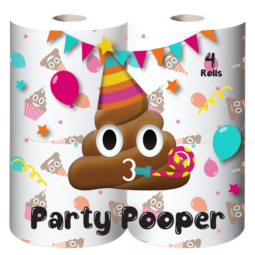 Party Pooper 4 Rolls GOODS ASDA   