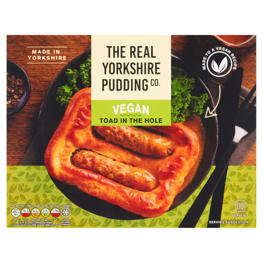 The Real Yorkshire Pudding Co. Vegan Toad in the Hole