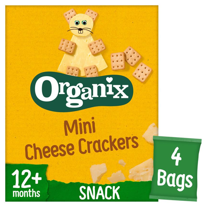 Organix Mini Cheese Crackers 12+ Months 4 x 20g (80g)