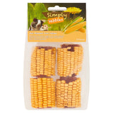 Simply Nibbles 4 Sun-Ripened Corn Halves 200g GOODS ASDA   