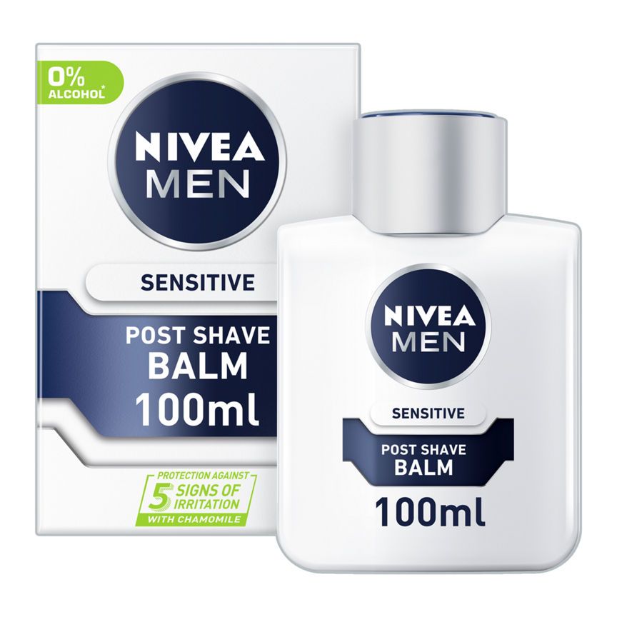 Nivea Men Sensitive Post Shave Balm With 0% Alcohol