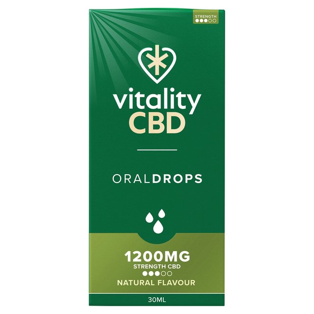 Vitality CBD Natural Oral Drops 1200mg    30ml GOODS M&S   