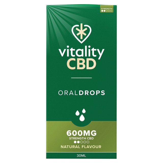 Vitality CBD Natural Oral Drops 600mg   30ml GOODS M&S   