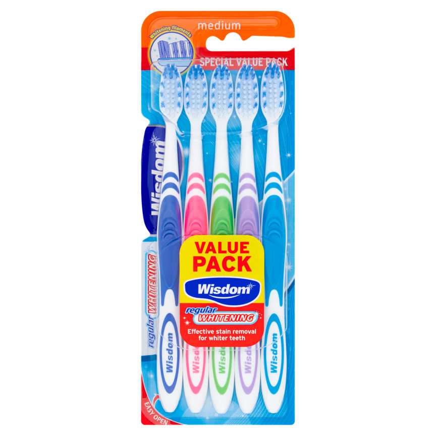 Wisdom Whitening Toothbrush 5 pack GOODS ASDA   