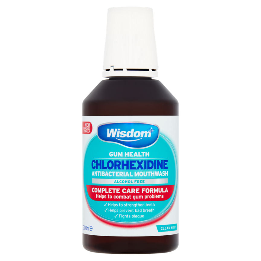 Wisdom Chlorhexidine Complete Care Mint Alcohol Free Mouthwash