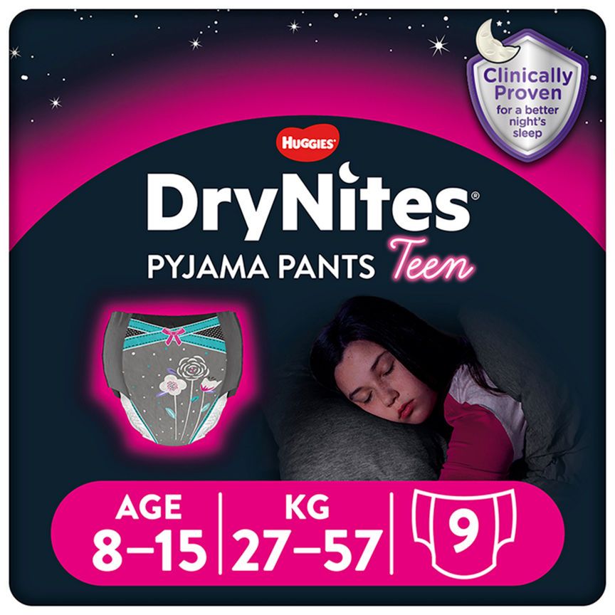 Huggies DryNites Pyjama Pants Girl 8-15 Years