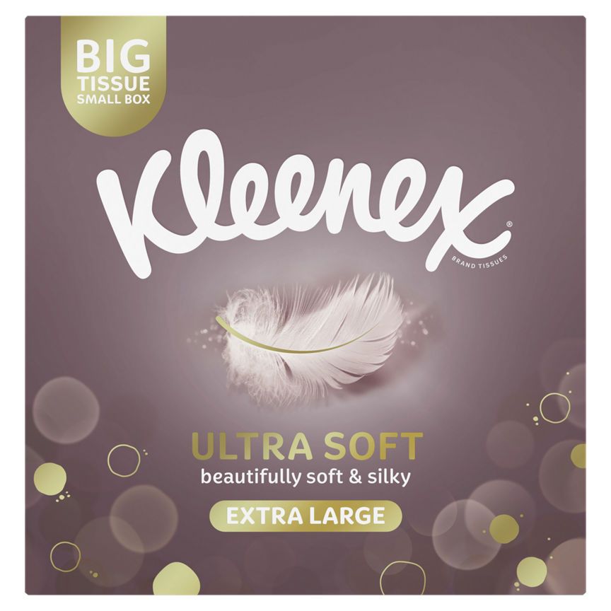 Kleenex® Ultra Soft Extra Large Tissues Compact Box GOODS ASDA   