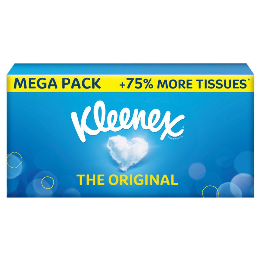 Kleenex Original Tissues MEGA Pack - 75% More Tissues