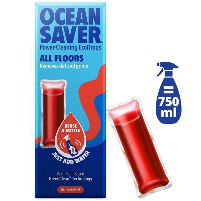 OceanSaver All Purpose Floor EcoDrop Rhubarb Coral   10ml GOODS M&S   