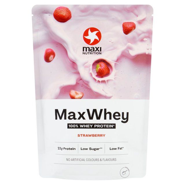 Maximuscle Strawberry Max Whey Protein Powder    420g