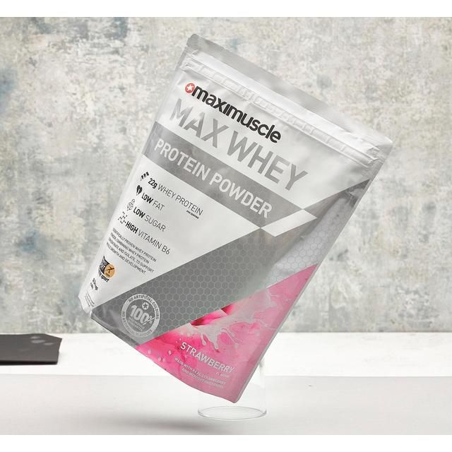 Maximuscle Strawberry Max Whey Protein Powder    420g GOODS M&S   