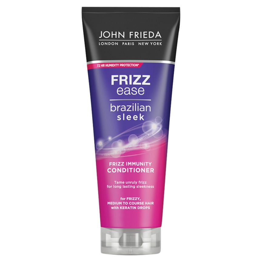 John Frieda Frizz Ease Brazilian Sleek Frizz Immunity Conditioner 250ml for Frizzy