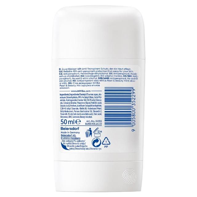 NIVEA Pearl & Beauty Anti-Perspirant Deodorant Stick    50ml GOODS M&S   