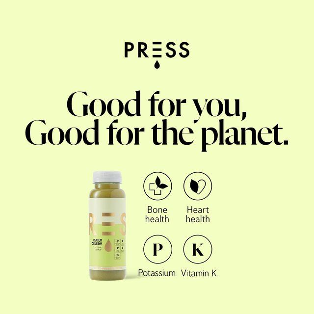 PRESS Daily Celery Raw Cold Pressed Juice   250ml GOODS M&S   