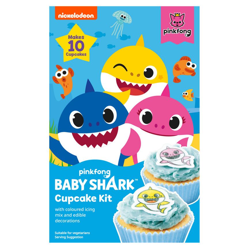 Nickelodeon Pinkfong Baby Shark Cupcake Kit GOODS ASDA   