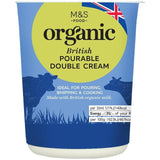 M&S Organic Pourable Double Cream   300ml GOODS M&S   