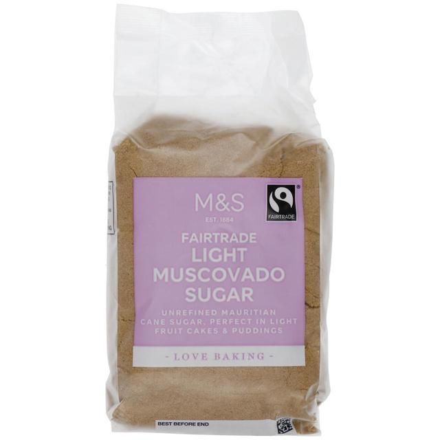 M&S Fairtrade Light Muscovado Sugar   500g