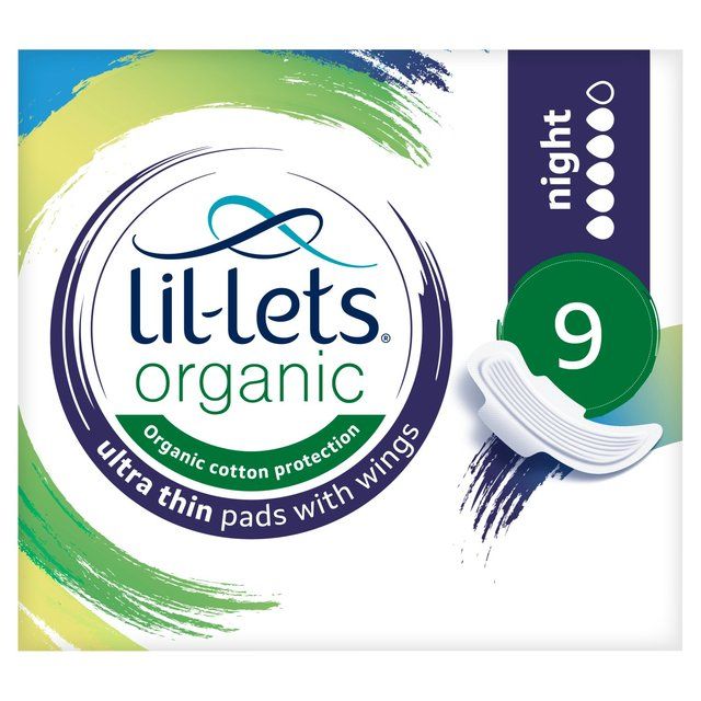 Lil-lets Organic Pads Night   9 per pack