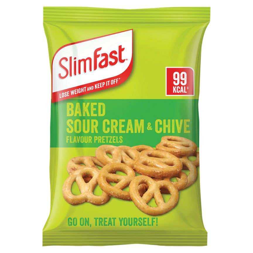 SlimFast Baked Sour Cream & Chive Flavour Pretzels